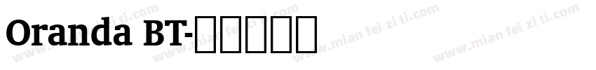 Oranda BT字体转换